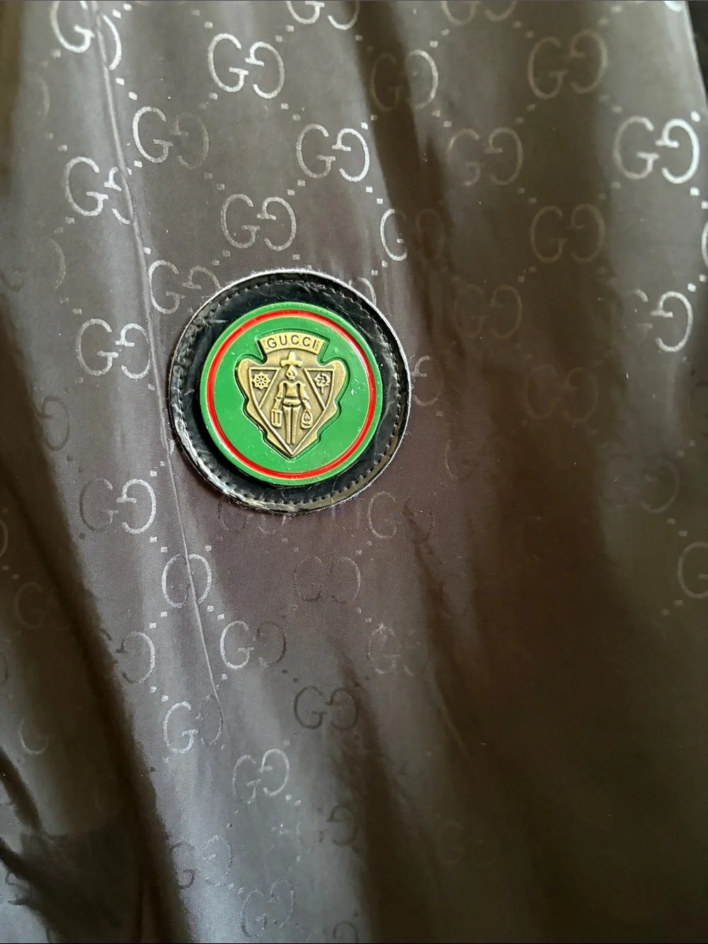 Gucci Black Bomber Jacket with Red Trim